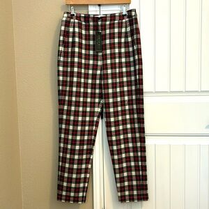 Hunter Bell straight leg pants. Size 12. Plaid